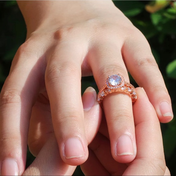 ✨2 Piece Rose Gold Set✨18K Rose Gold Plated✨ - Picture 6 of 9